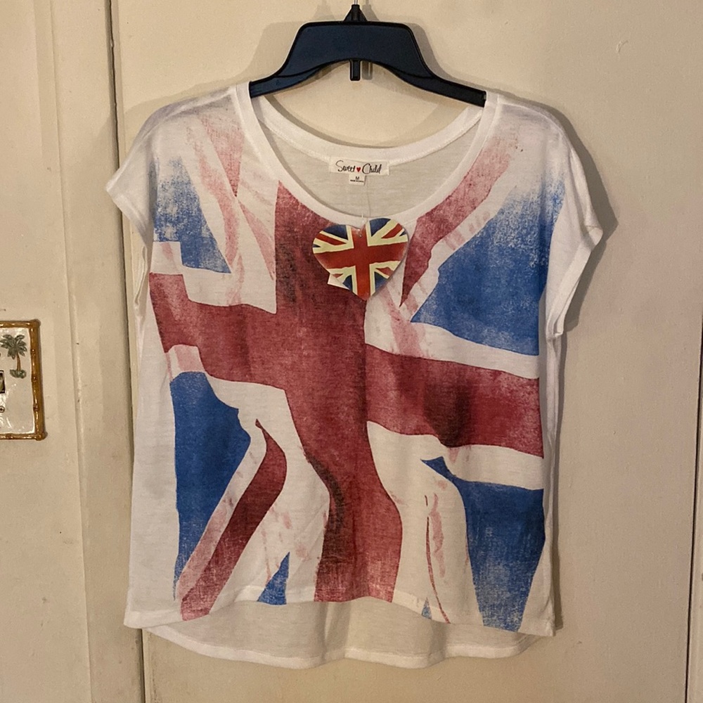 COPY - New Union Jack flag t-shirt, soft and conformation.